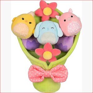 Soft Polyester Plush Figure Toys Easter Bouquet with Detachable Micromallows